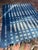 Vintage African Fade Indigo Denim Shibori Mudcloth 54”l X 41”w Textile | No. 164 For Sale - Image 4 of 6