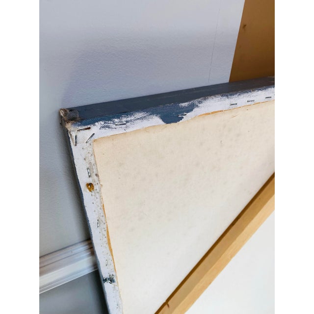 1980s Postmodern Abstract Monumental Painting – Memphis Milano-Inspired, Signed For Sale - Image 9 of 10