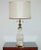 Mid-Century Modern Stiffel Style Ceramic Craquelure Lamps White - a Pair For Sale - Image 3 of 9