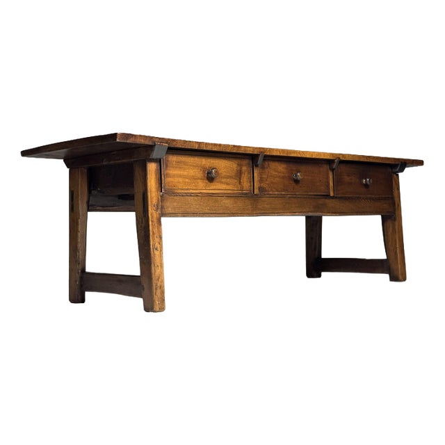 Spanish Walnut Coffee Table, 19th Century For Sale