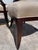 Modern Barbara Barry for Baker Oval X Back Linen Upholstery Dining Chairs, Set of 6 For Sale - Image 3 of 11