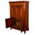Antique Austrian Flame Mahogany Biedermeier Secretary Desk Cabinet Chest 1860 For Sale - Image 13 of 18