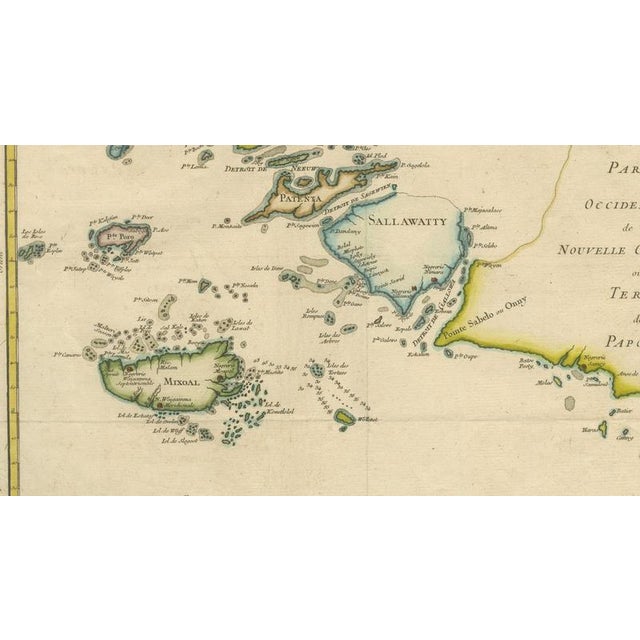 Antique Map of Raja Ampat, New Guinea, Bellin, and Papuan Islands, 1749 For Sale - Image 9 of 10