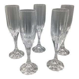 Park Lane Champagne Flutes by Mikasa-Set of 5 For Sale