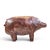 Brown Dimitri Omersa Mid Century English Leather Pig Ottoman For Sale - Image 8 of 9
