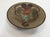 Art Nouveau A Delbaux brass enameled vide poche, footed bowl. Hand-painted flowers, chased designs, made in France, circa...