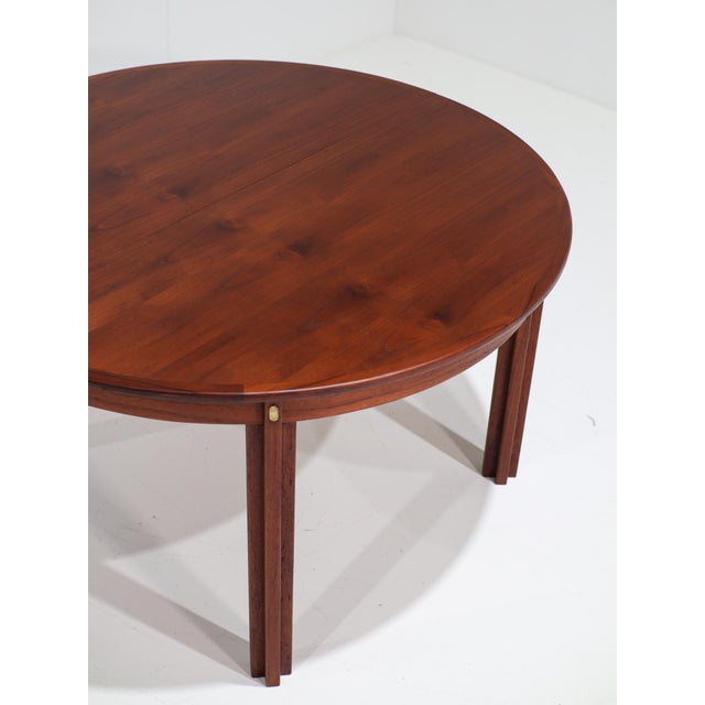 Round Extendable Dining Table in Teak attributed to Børge Mogensen for Karl Andersson & Söner, Denmark, 1960s For Sale - Image 18 of 18