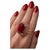 Bochic “Capri” Vintage Ruby, Emerald & Diamond Ring Set 18K Gold & Silver For Sale - Image 10 of 15