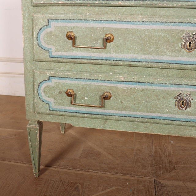 Italian Painted Commode, 19th Century For Sale - Image 6 of 13