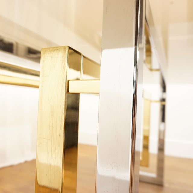 Vintage Regency Dining Glass Table, 1960s For Sale - Image 14 of 15