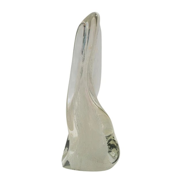 Rolling Karg American Iridescent Art Glass Sculpture Iridescent art glass sculpture by Karg, featuring a freeform rolling...