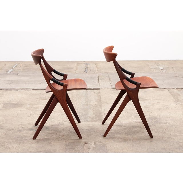 1960s Model 71 Dining Chairs by Arne Hovmand Olsen for Mogens Kold, 1960s, Set of 4 For Sale - Image 5 of 18