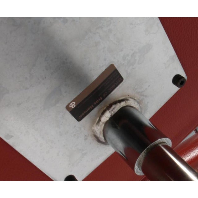 Brown Oxford Armchair in Red-Brown Leather attributed to Arne Jacobsen for Fritz Hansen, 2010s For Sale - Image 8 of 10