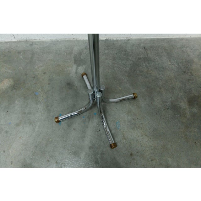 Coat Rack with Twelve Hooks in Chrome and Black Plastic, 1960s For Sale - Image 6 of 8