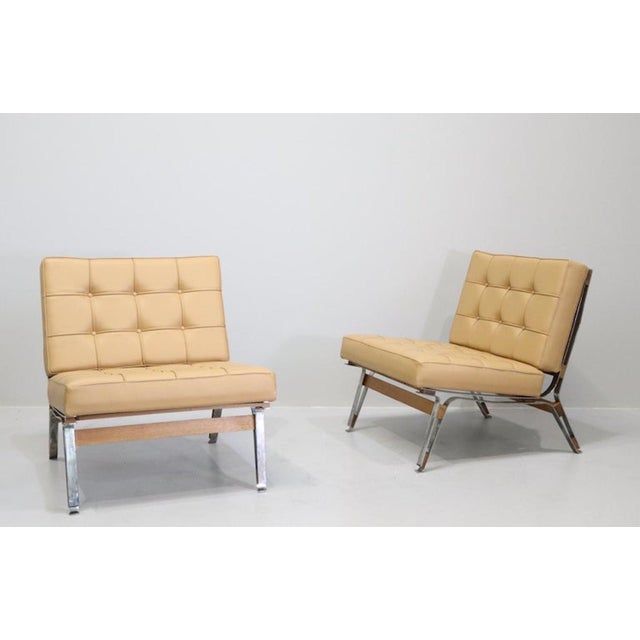 Leather 856 Armchairs from Cassina, 1957, Set of 2 For Sale - Image 13 of 13
