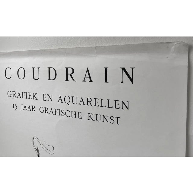 Brigitte Coudrain Exhibition Poster Haarlem, Netherlands c.1978 A rare exhibition poster from 1978. Some handling &...
