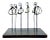 Contemporary Signed Abstract Iron Figural Sculpture "The Gathering" by Acs For Sale