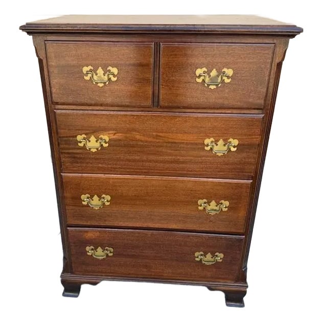 Early 20th Century Georgian Court Style Chest of Dresser by Lammerts Furniture For Sale