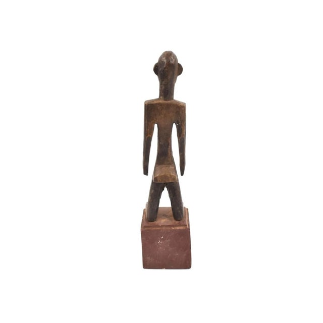 African Early 20th Century Bamana Figure on Custom Base Mali For Sale - Image 3 of 7