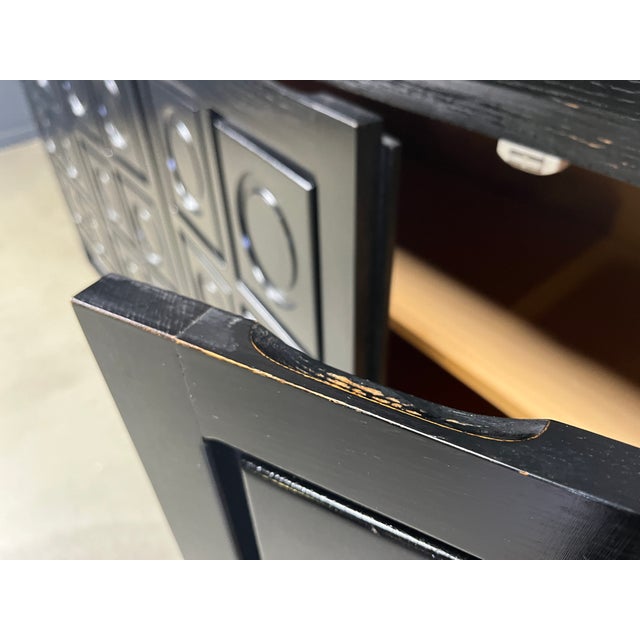 1970s Brutalist Black Credenza, 1970s For Sale - Image 5 of 12