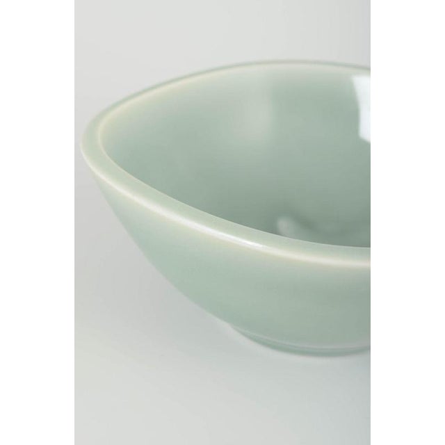 Celadon Glazed Stoneware Bowl by Nils Thorsson for Royal Copenhagen, 1940s For Sale - Image 3 of 5