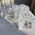 1960s Baccarat "Bambous" Place Card Holders // set of 10 // luxury French crystal // wedding gift // head table decor // elegant dining table For Sale - Image 5 of 9