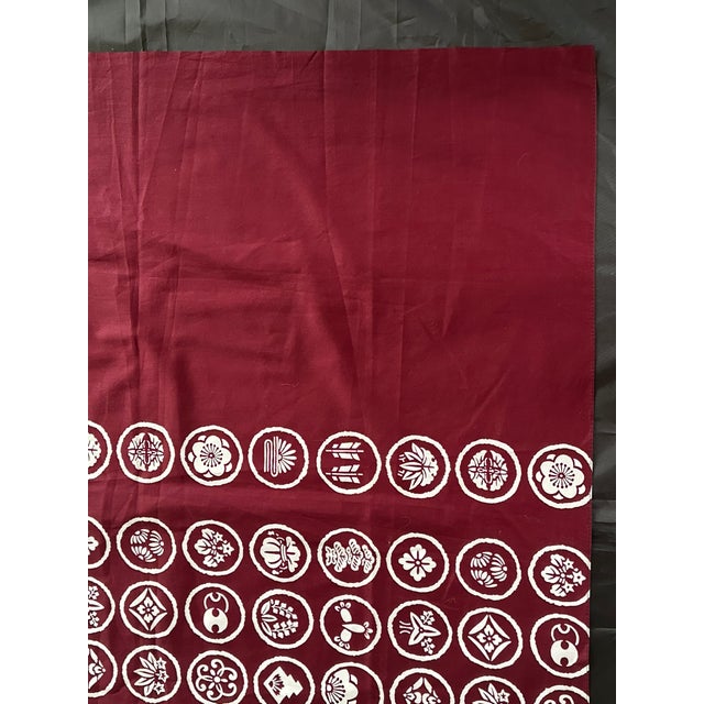 Japanese Furoshiki Cloth Textile Panel For Sale - Image 4 of 12