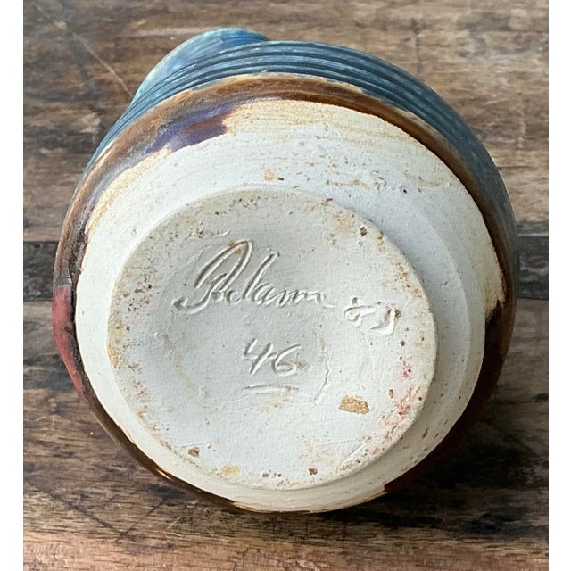 Vintage Original Studio Pottery Vase For Sale - Image 10 of 12