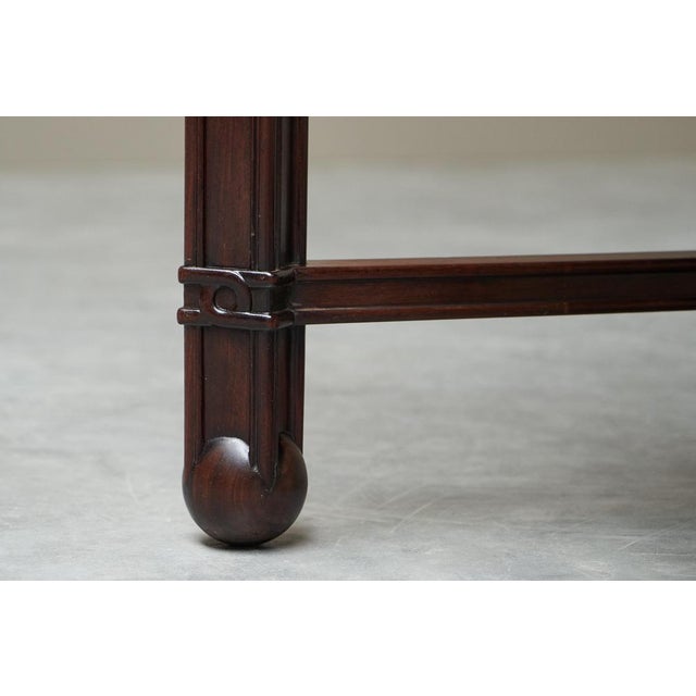 Vintage Desk in Mahogany and Brass, 1930s For Sale - Image 16 of 18