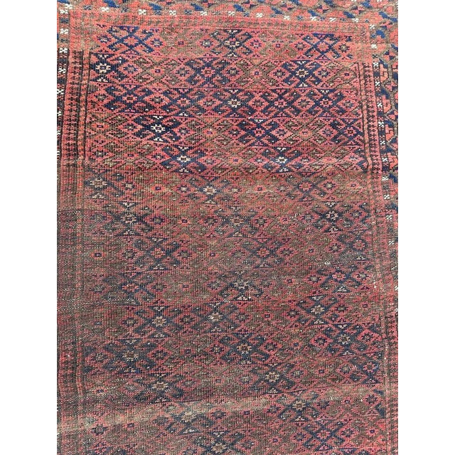 Turkmen Baluch Rug, 1950s For Sale - Image 17 of 18
