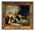 Emilio Pergola, Country Scene with Figures, 1990s, Oil on Canvas, Framed For Sale
