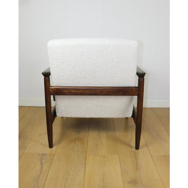 GFM-142 Chair in White Ivory Boucle by Edmund Homa, 1970s For Sale - Image 6 of 14