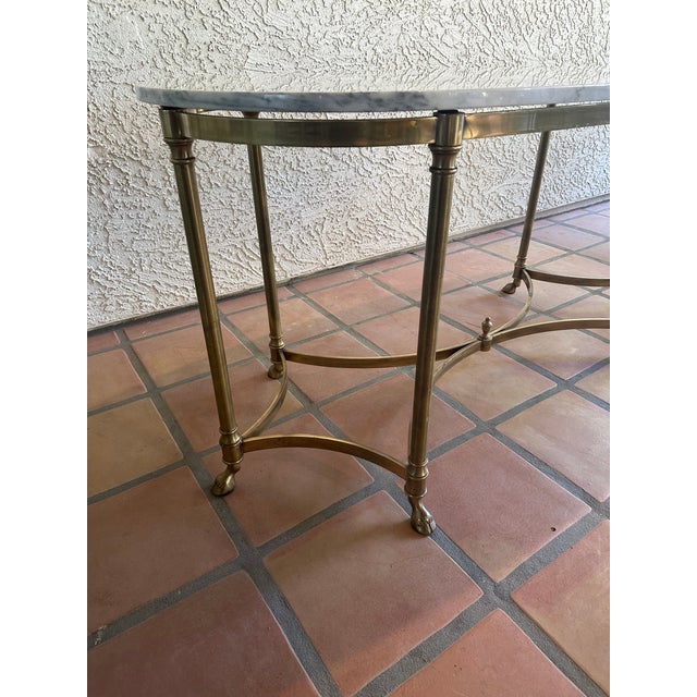 Metal 1970s LaBarge Racetrack Custom Table For Sale - Image 7 of 10