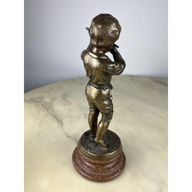 Italian Bronze Figurine, 1970s For Sale - Image 5 of 14