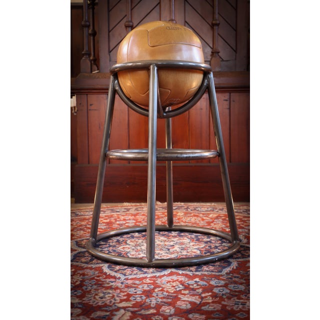 Barball Stool in Leather by Timothy Oulton, 2010s For Sale - Image 11 of 18