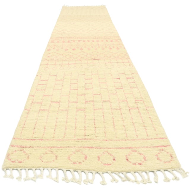 Tribal Moroccan Style Runner Rug - 02'07 X 12'03 For Sale - Image 3 of 9