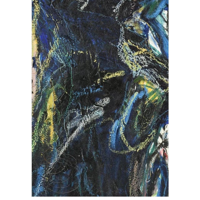 Werner Liebmann, Large German Neo Figuarist Abstract Expressionist Oil Painting Werner Liebmann, c.1980s-1990's For Sale - Image 11 of 14