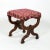 Brown Carved Mahogany Curule Form Upholstered Stool With New Velvet Upholstery English, Circa 1890 For Sale - Image 8 of 8