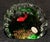 Classic Murano acquario block: a green-tinted body encasing a red fish above decorative gravel and reef elements, with the...