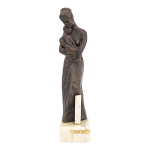 Tanya Poust Mother & Child Patinated Bronze