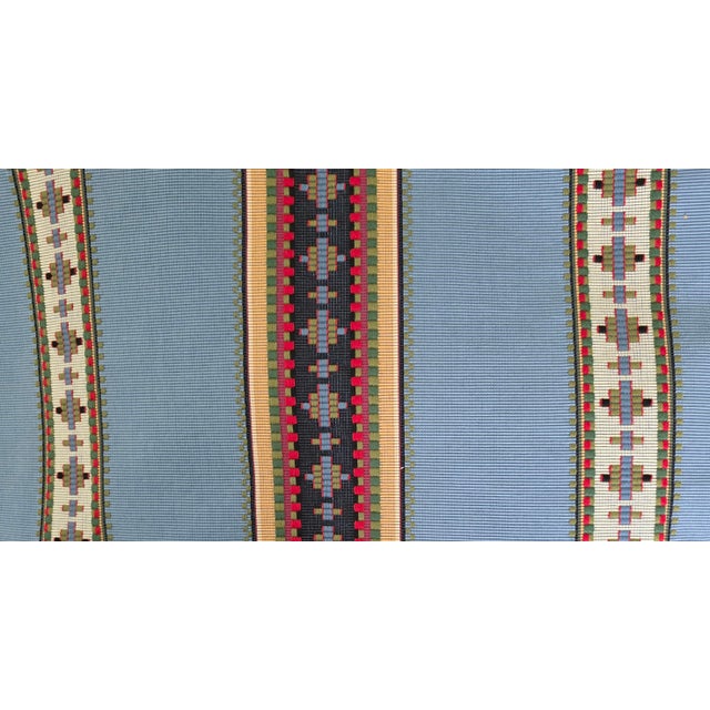 Modern Rayure Broderie Designer Throw Pillows For Sale - Image 3 of 3