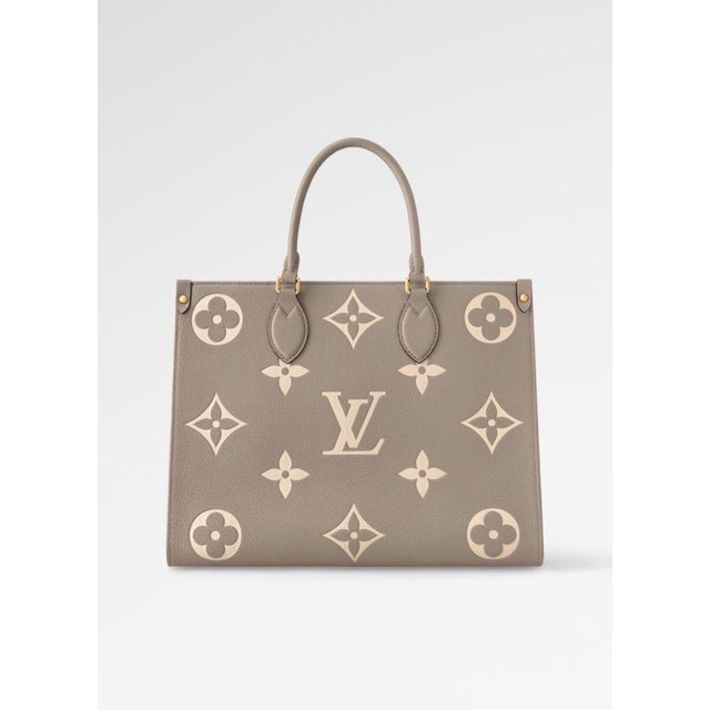 Louis Vuitton On The Go BICOLOR MM Monogram Empreinte Leather, Dove/Cream For Sale - Image 18 of 18