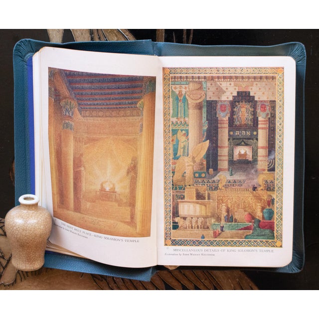 C. 1930-1940s Masonic Edition of the Holy Bible in Original Box, Windsor Lodge, Embossed Sealed, Numbered and Signed For Sale - Image 14 of 18