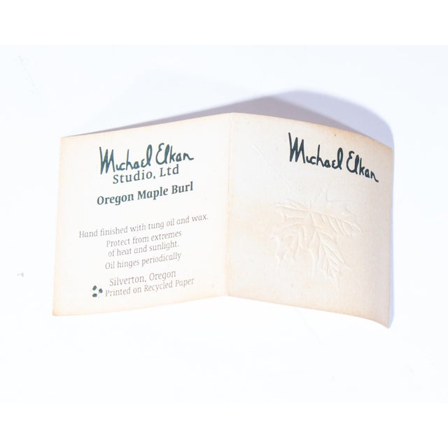 “Castles” Burl Maple Wood Architectural Box by Michael Elkan For Sale - Image 10 of 10