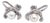 Mikimoto Estate Akoya Pearl Clip on Earrings Sterling Silver 3.53 Grams, A Pair For Sale