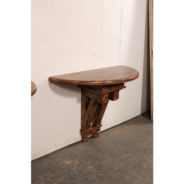 19th Century 19th C Architectural Fragment Wall Consoles - A Pair For Sale - Image 5 of 12