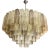 Luxury Huge Champagne E Fumè “Tronchi” Murano Glass Chandelier in Venini Style. For Sale