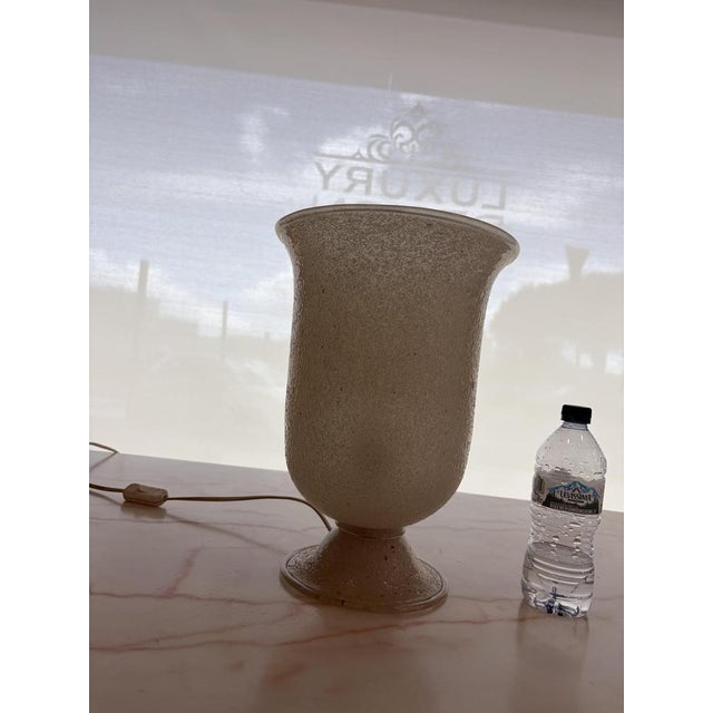 Scavo Glass Table Lamp attributed to Venini, 1930s For Sale - Image 9 of 15