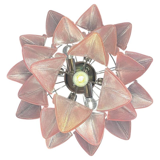 Italian Murano Chandelier, 1990s For Sale - Image 3 of 10