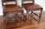 Hooker Furniture Set of Two Vintage Mid Century Modern Wynterhall Leather Dining Chairs by Hooker For Sale - Image 4 of 8
